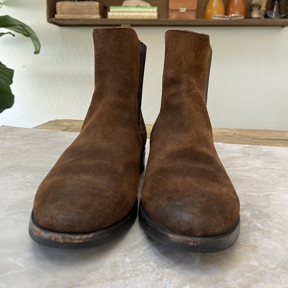 Thursday Boot Co. Cavalier Chelsea Ankle Boot Womens 8.5 Chestnut Brown Suede - Picture 4 of 14